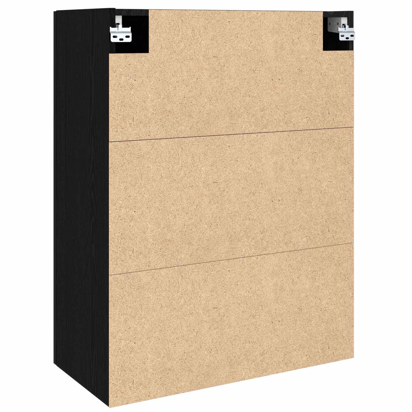 Wandschrank Schwarz Eichen-Optik 69,5 x 34 x 90 cm