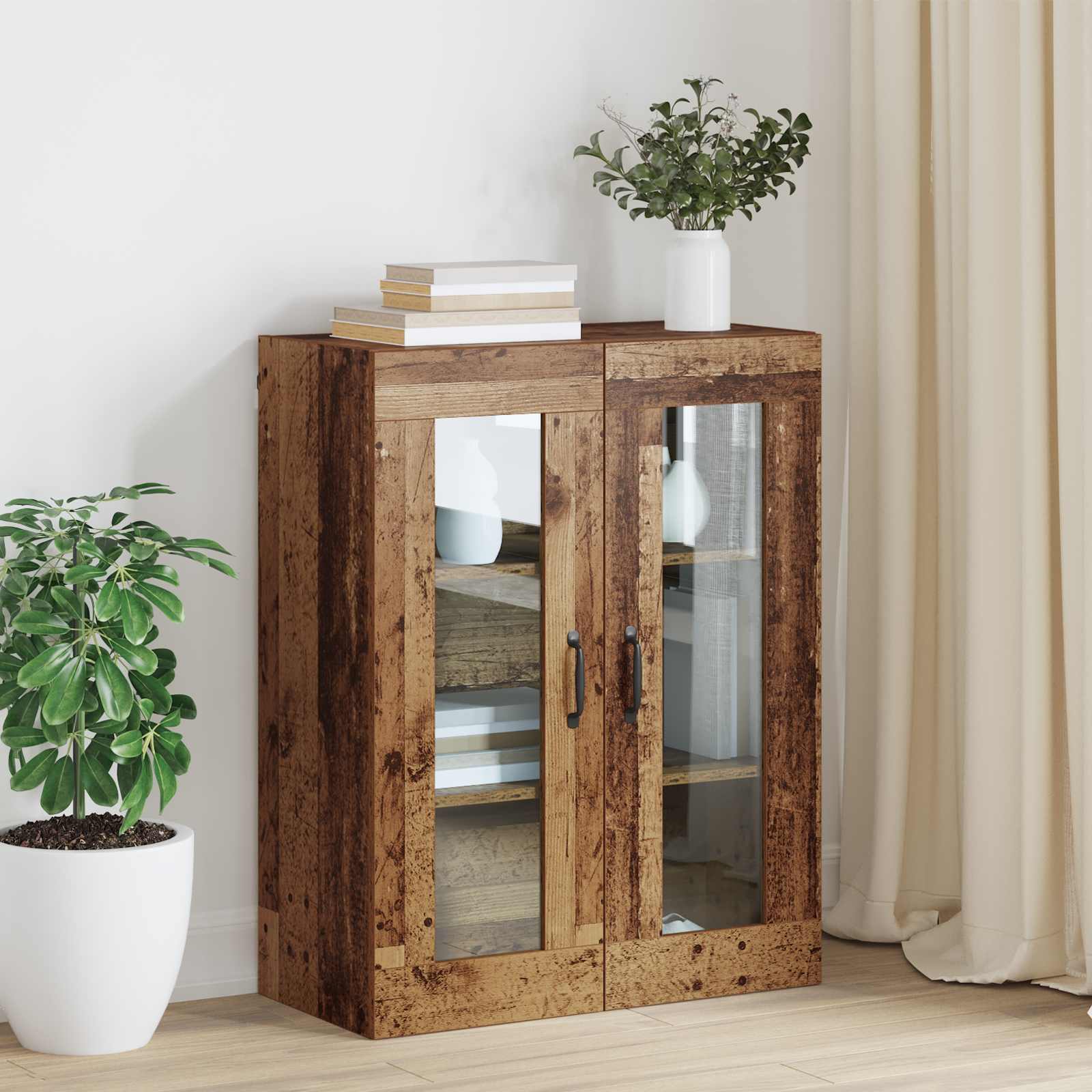 Aufbewahrungsschrank Wandmontiert Altholz 69,5 x 34 x 90 cm