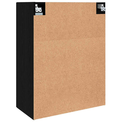 Aufbewahrungsschrank Schwarz Eichen-Optik 69,5 x 34 x 90 cm