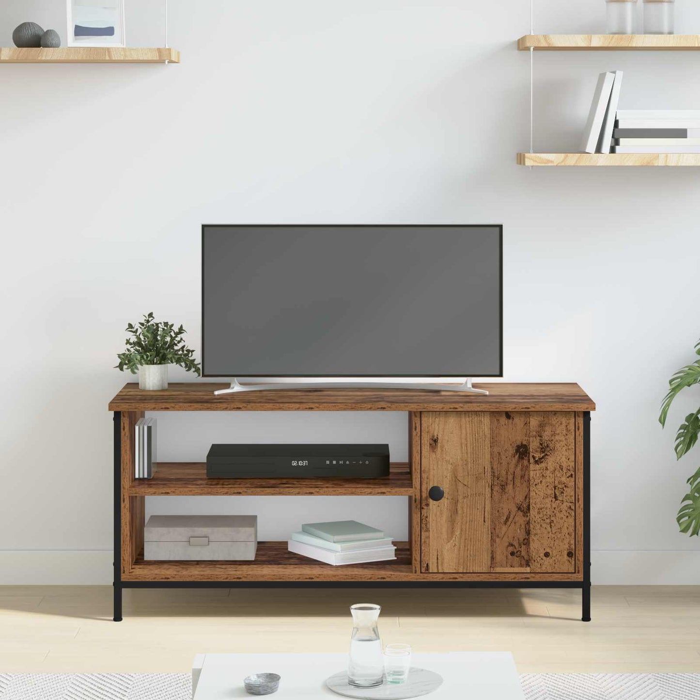 TV-Schränk 100 x 40 x 45 cm Altholz Holzwerkstoff