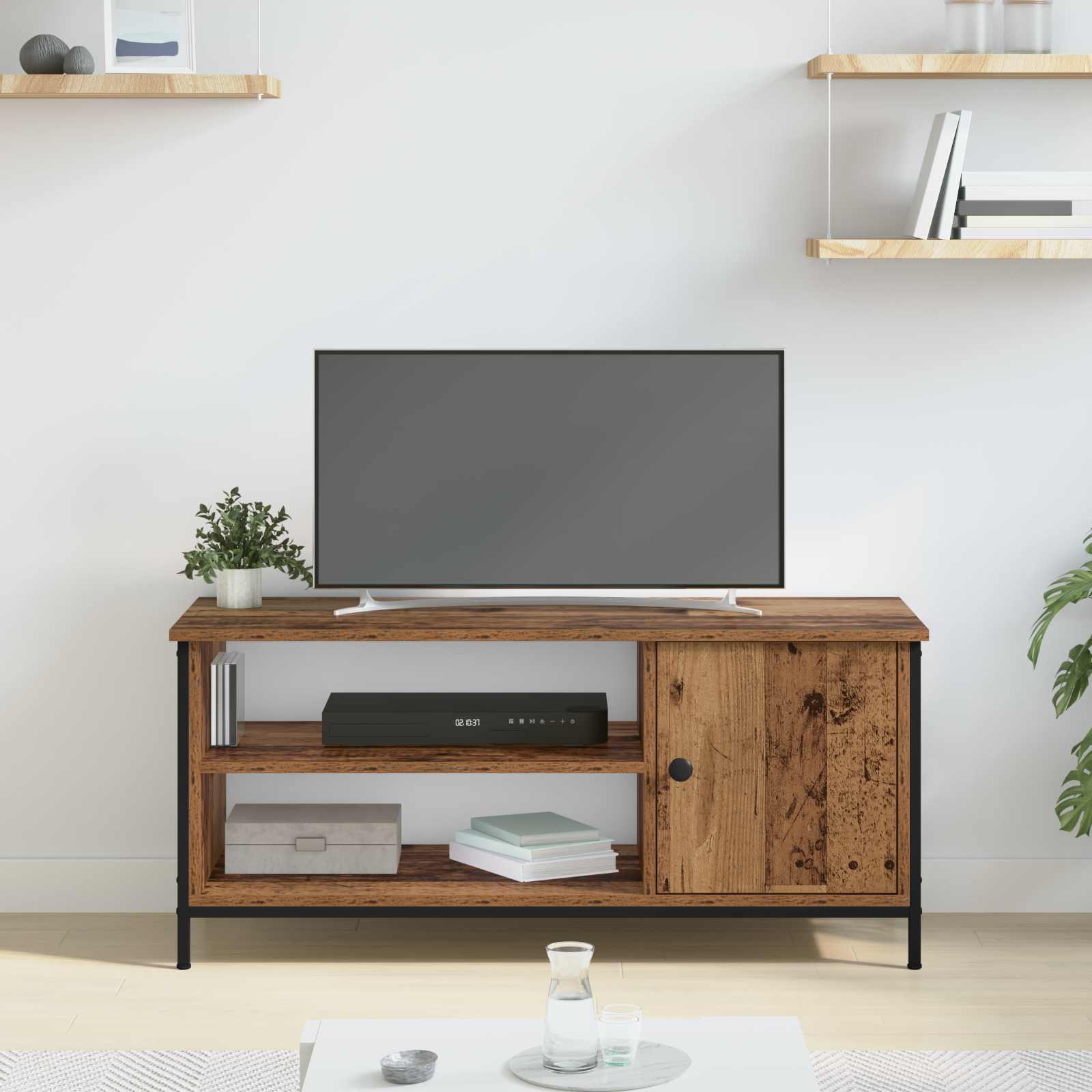 TV-Schränk 100 x 40 x 45 cm Altholz Holzwerkstoff