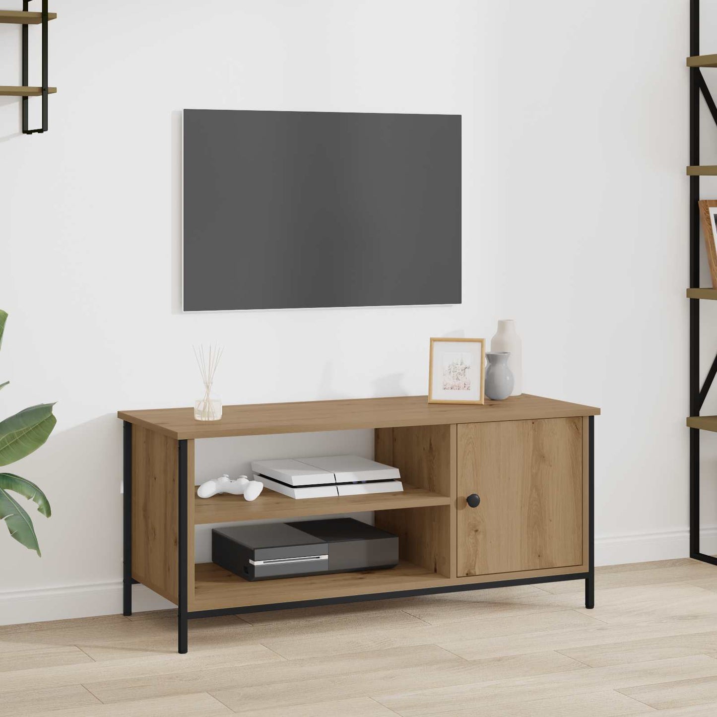 TV-Schränk 100 x 40 x 45 cm Artisan-Eiche Holzwerkstoff