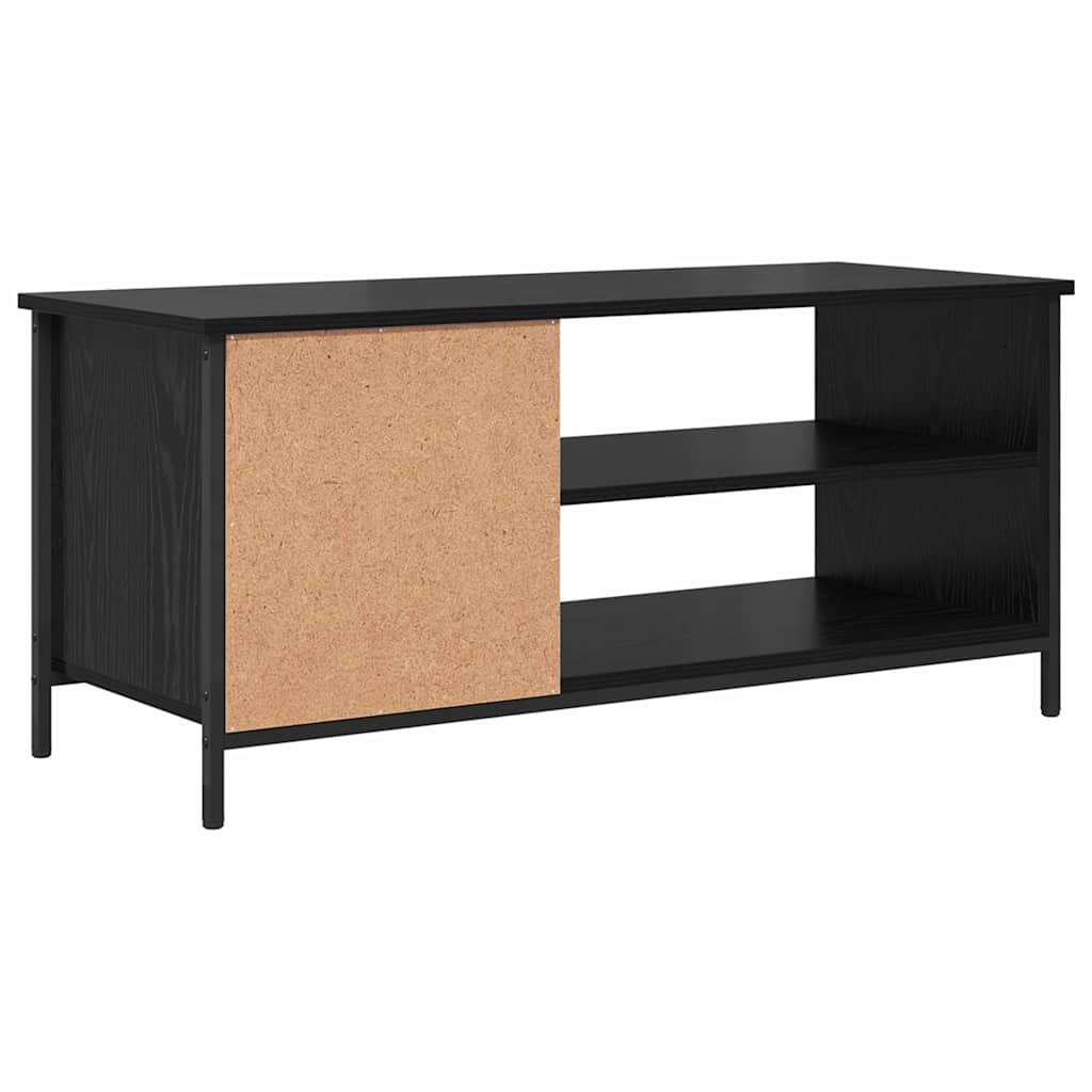 TV-Schränk Schwarz Eichen-Optik 100 x 40 x 45 cm Holzwerkstoff