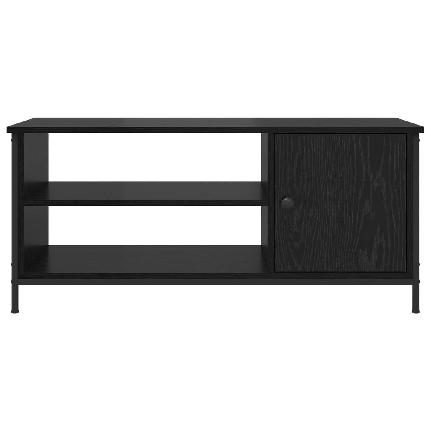 TV-Schränk 100 x 40 x 45 cm Schwarz Eichen-Optik Holzwerkstoff