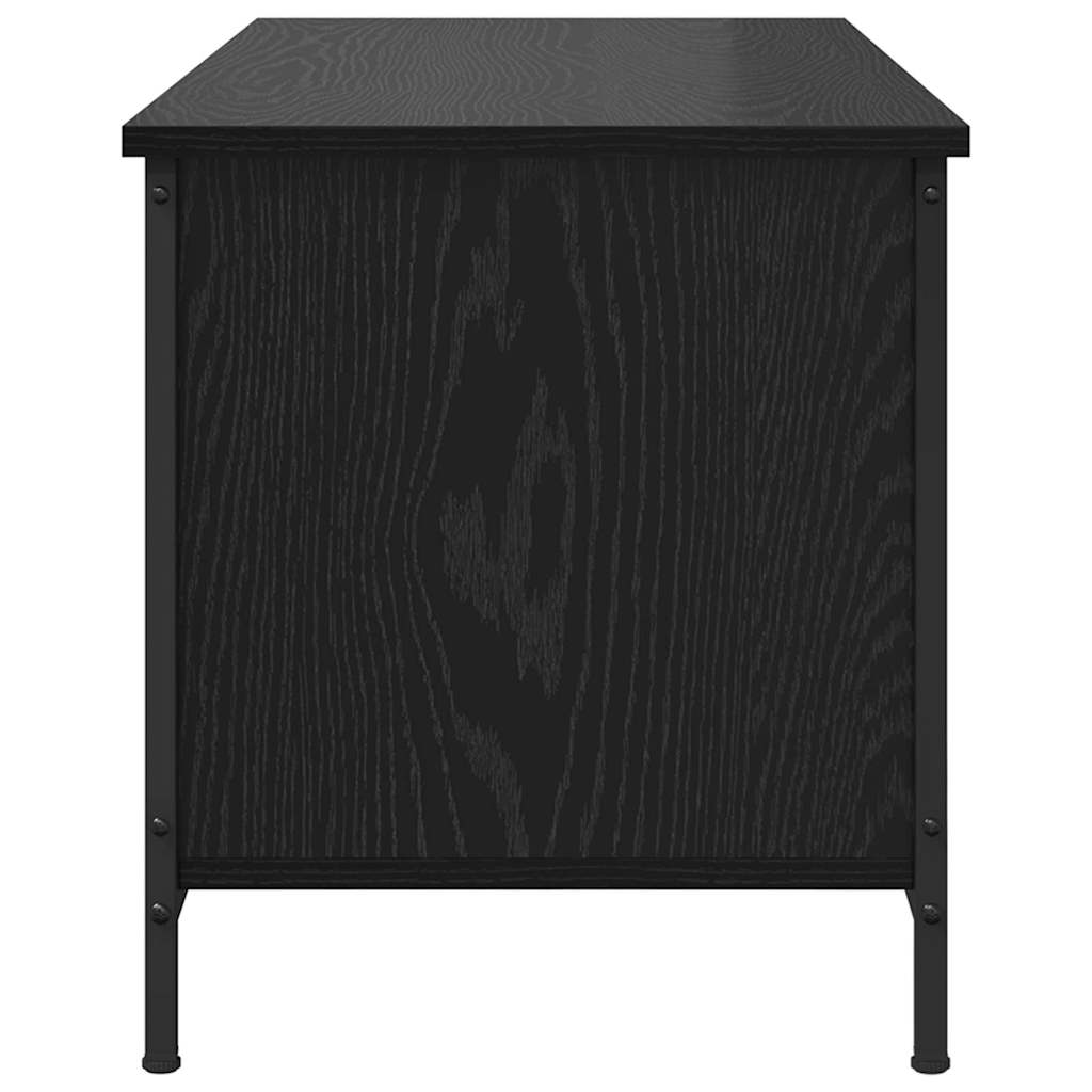 TV-Schränk Schwarz Eichen-Optik 100 x 40 x 45 cm Holzwerkstoff