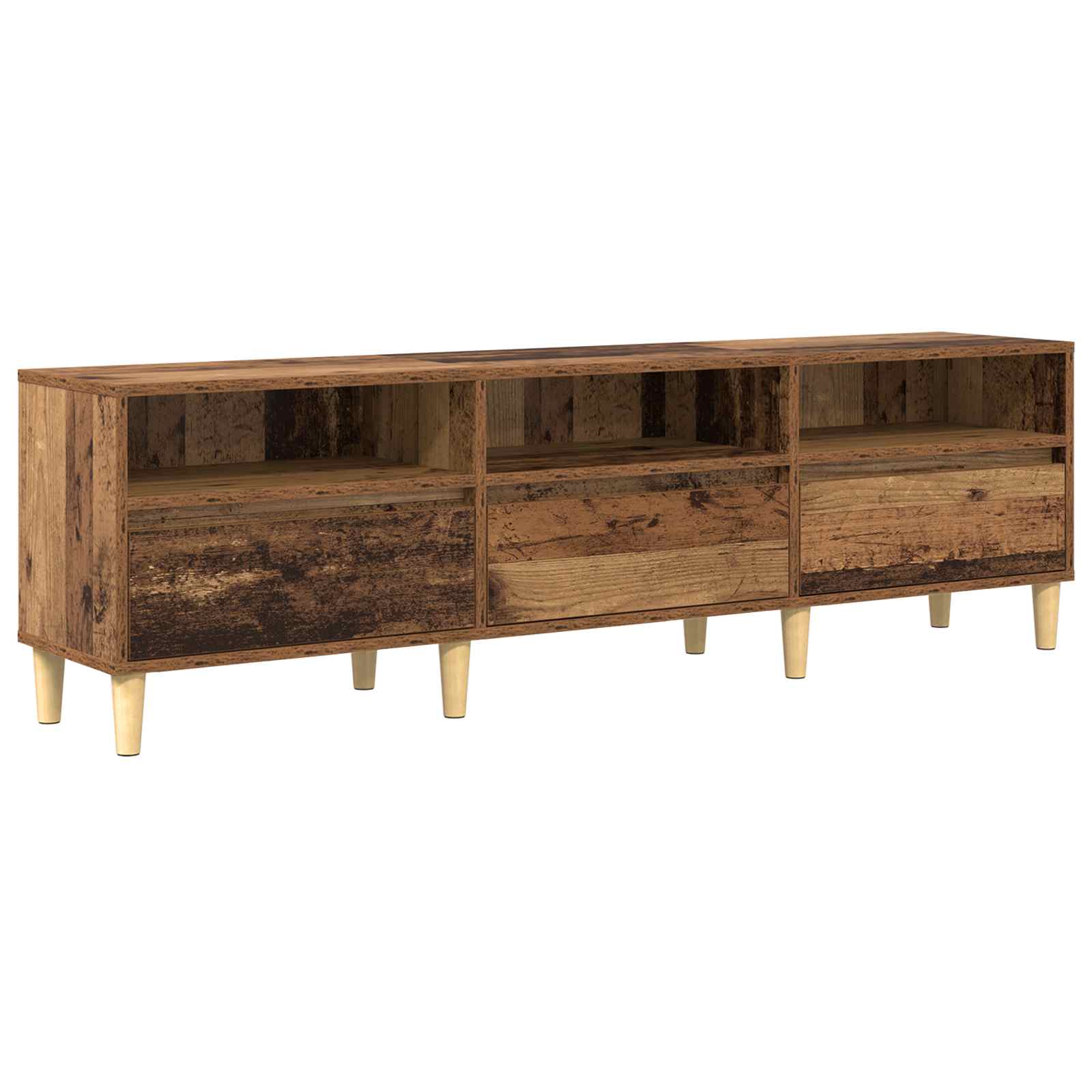 TV-Schränk 150 x 30 x 45 cm Altholz Holzwerkstoff