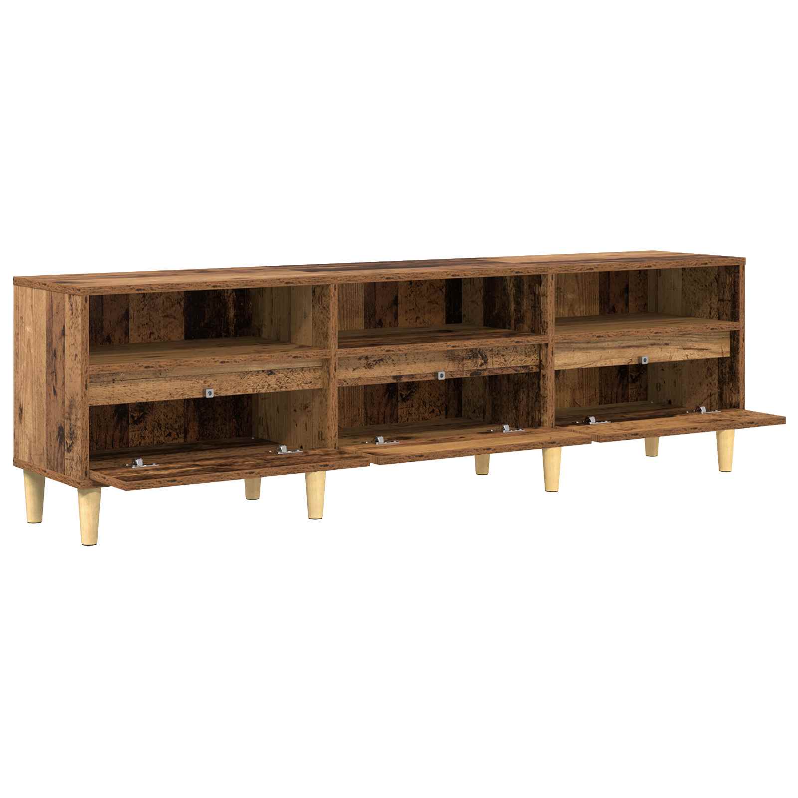 TV-Schränk 150 x 30 x 45 cm Altholz Holzwerkstoff