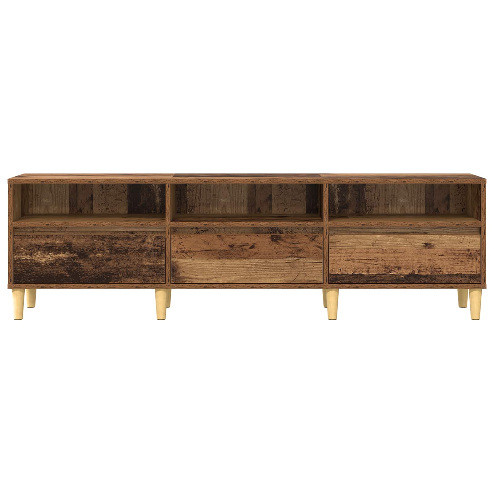TV-Schränk 150 x 30 x 45 cm Altholz Holzwerkstoff