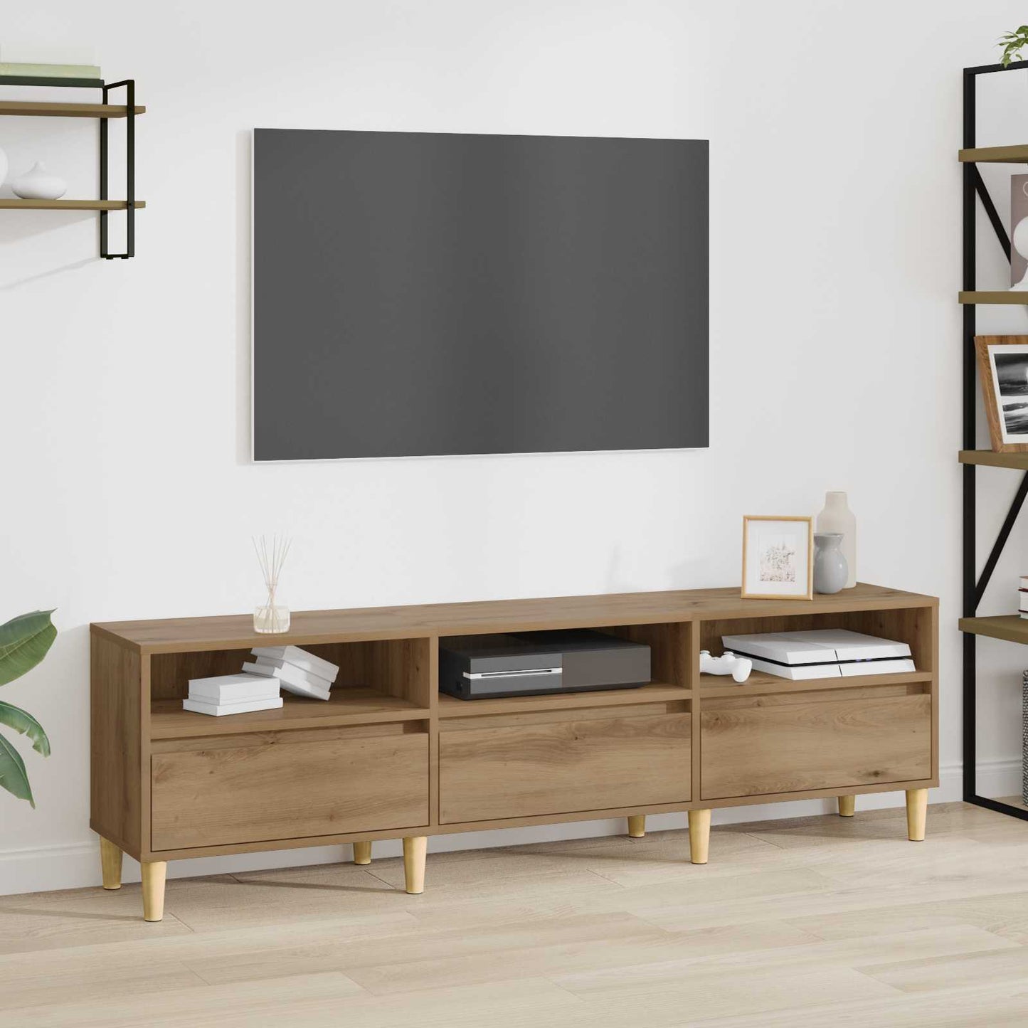 TV-Schränk 150 x 30 x 45 cm Artisan-Eiche Holzwerkstoff