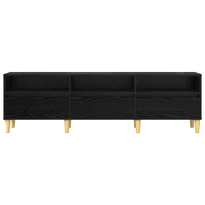 TV-Schränk 150 x 30 x 45 cm Schwarz Eichen-Optik Holzwerkstoff