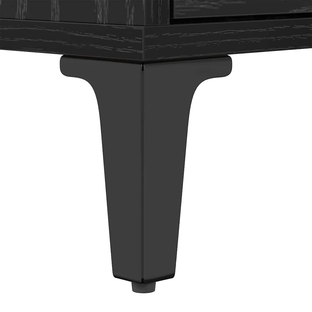 TV-Schränk Schwarz Eichen-Optik 150 x 30 x 44.5 cm
