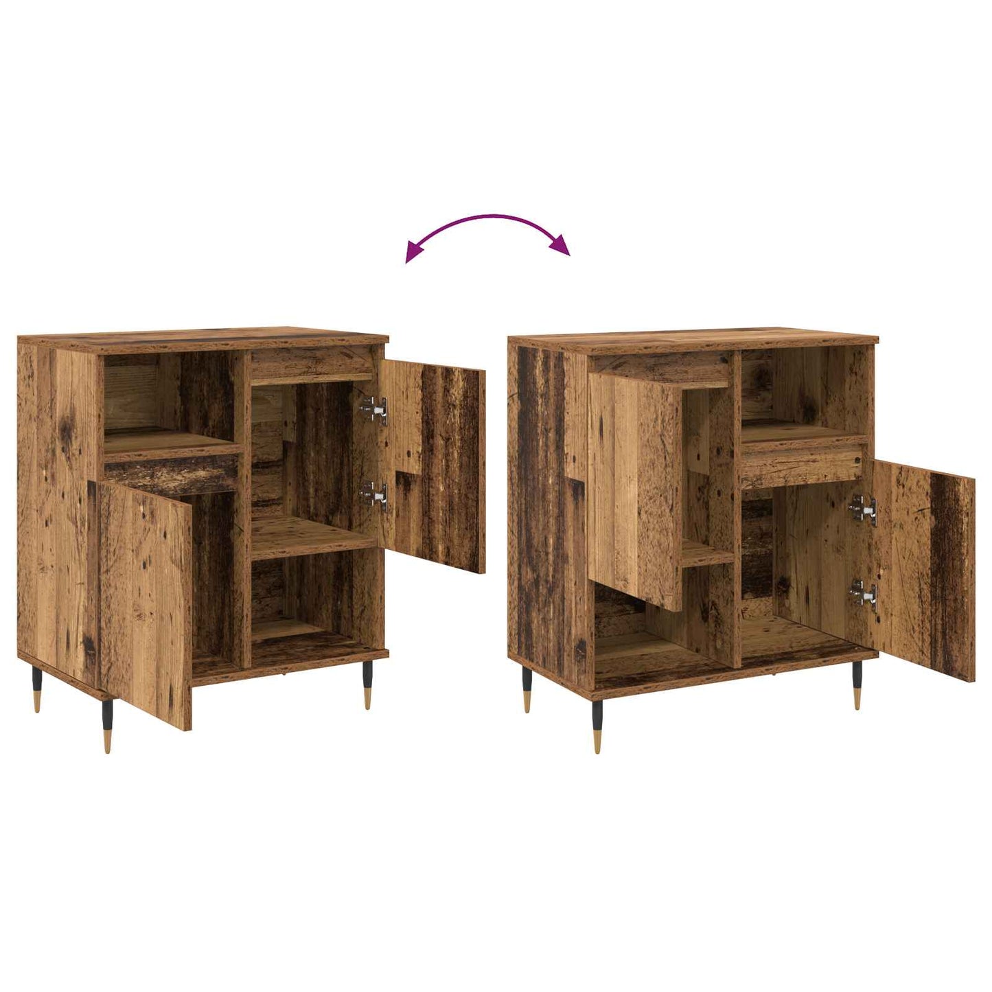 Sideboard Altholz 60 x 35 x 70 cm