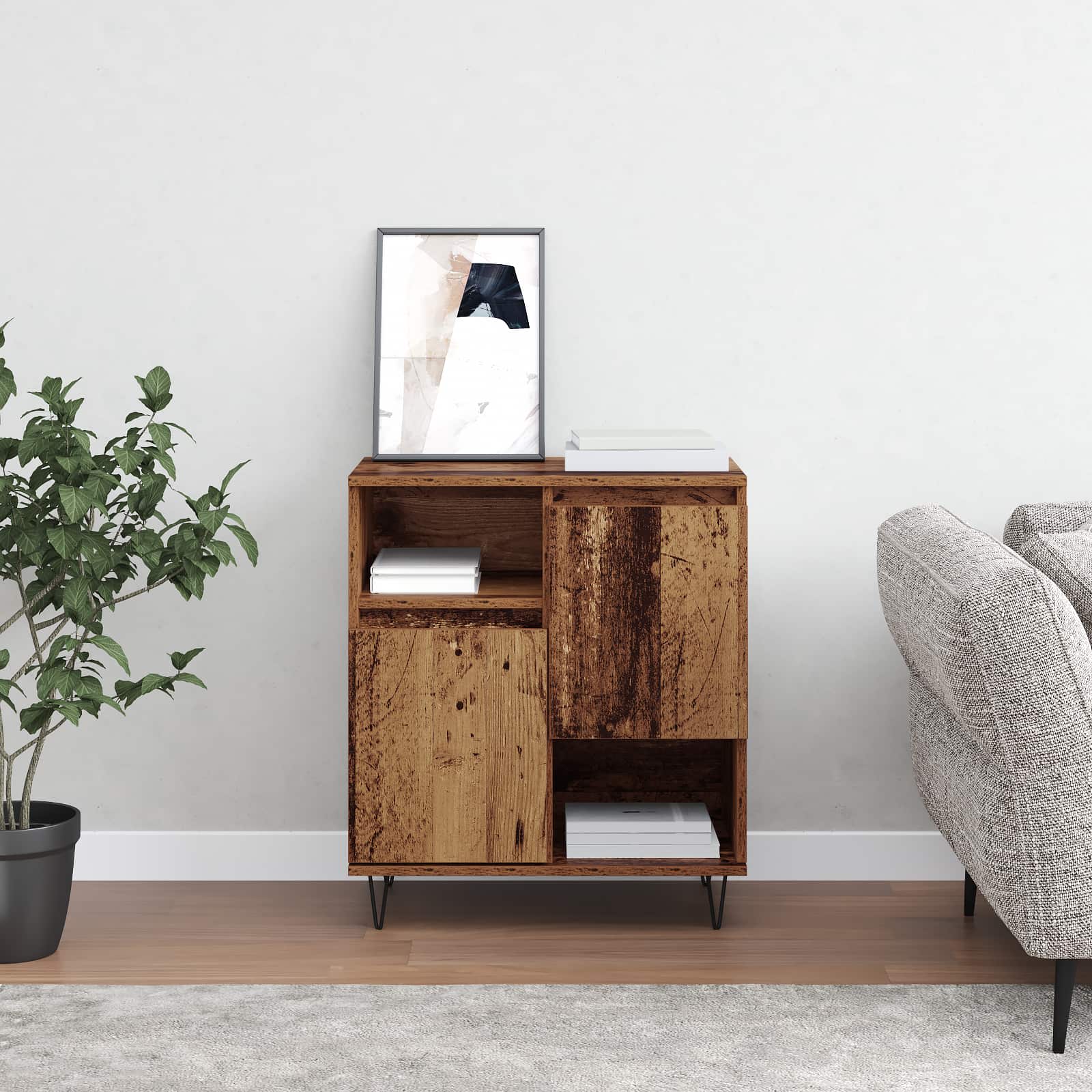 Sideboard Altholz 60 x 35 x 70 cm