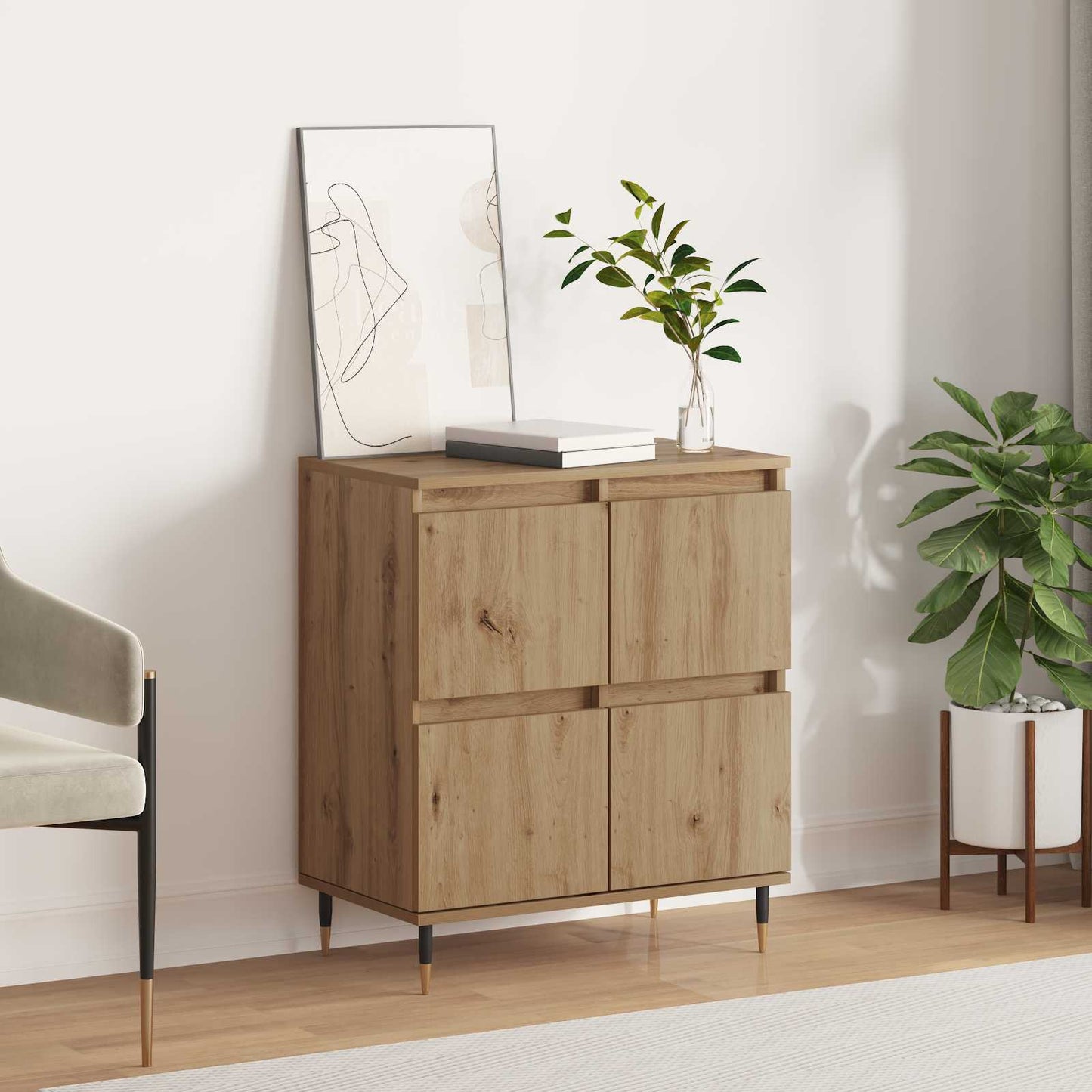 Sideboard Artisan-Eiche 60 x 35 x 70 cm