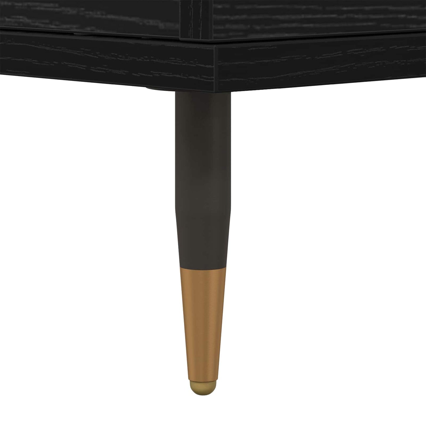 Sideboard Schwarz Eichen-Optik 60 x 35 x 70 cm