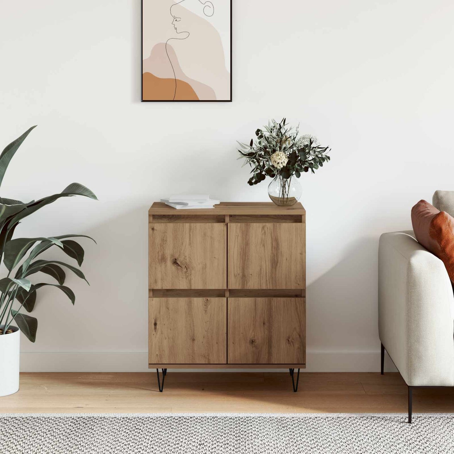 Sideboard Artisan-Eiche 60 x 35 x 70 cm