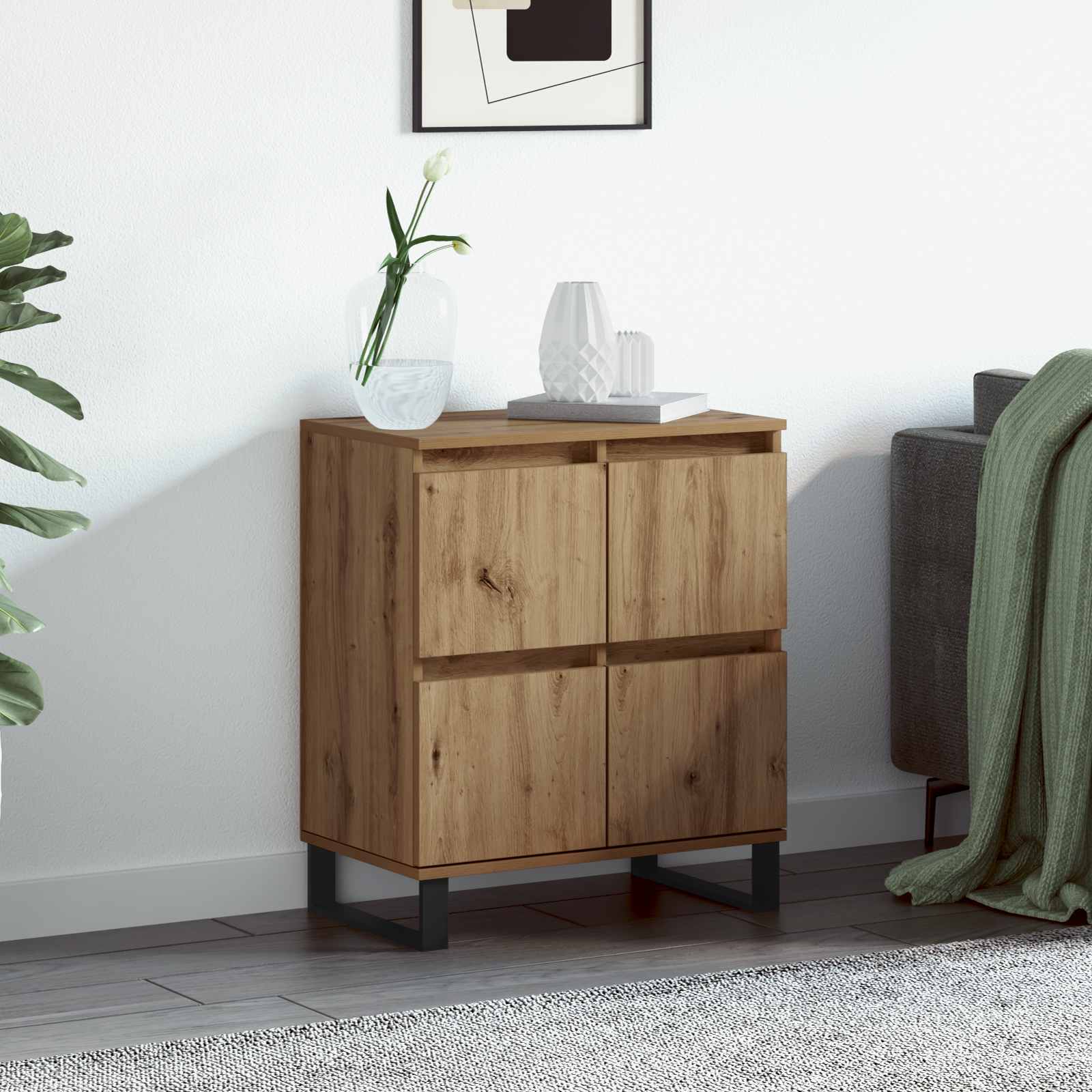 Sideboard Artisan-Eiche 60 x 35 x 70 cm