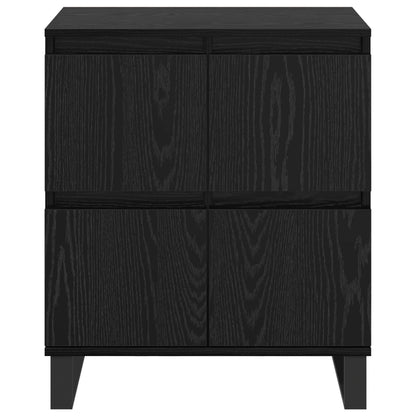 Sideboard Schwarz Eichen-Optik 60 x 35 x 70 cm