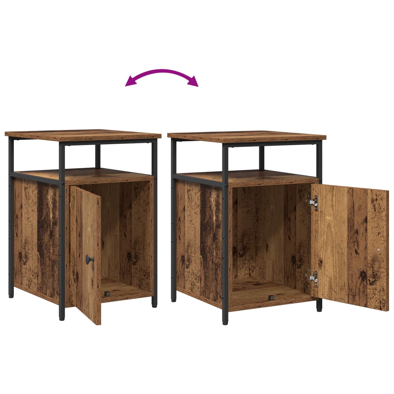 Nachttisch Altholz Holzwerkstoff