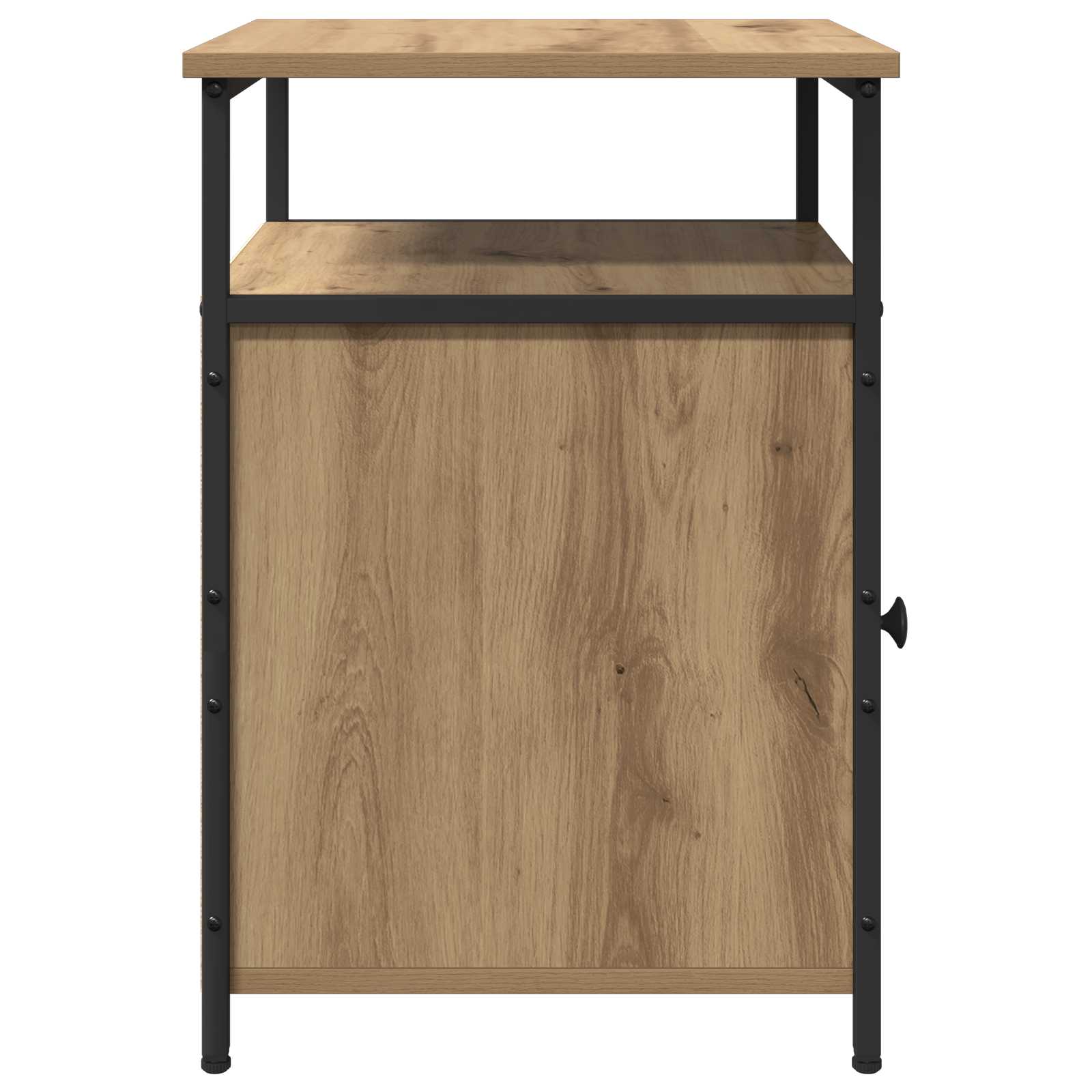 Nachttisch 2 stk. Artisan-Eiche Holzwerkstoff