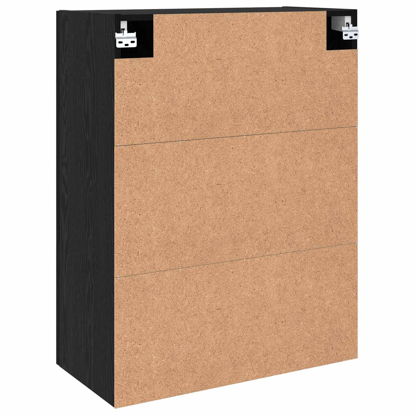Wandschrank Schwarz Eichen-Optik 69,5 x 34 x 90 cm