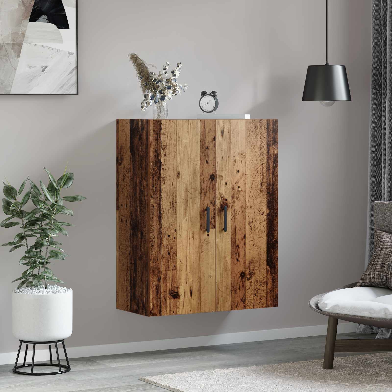 Wandschrank Altholz 69,5 x 34 x 90 cm Holzwerkstoff