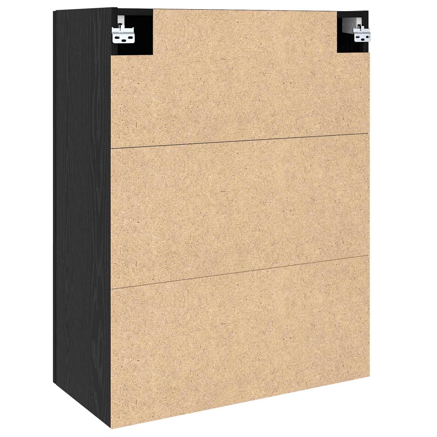 Wandschrank Schwarz Eichen-Optik 69,5 x 34 x 90 cm