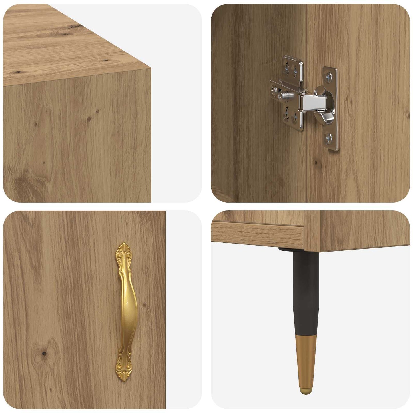 Schreibtisch Artisan-Eiche Holzwerkstoff 140 x 50 x 75 cm