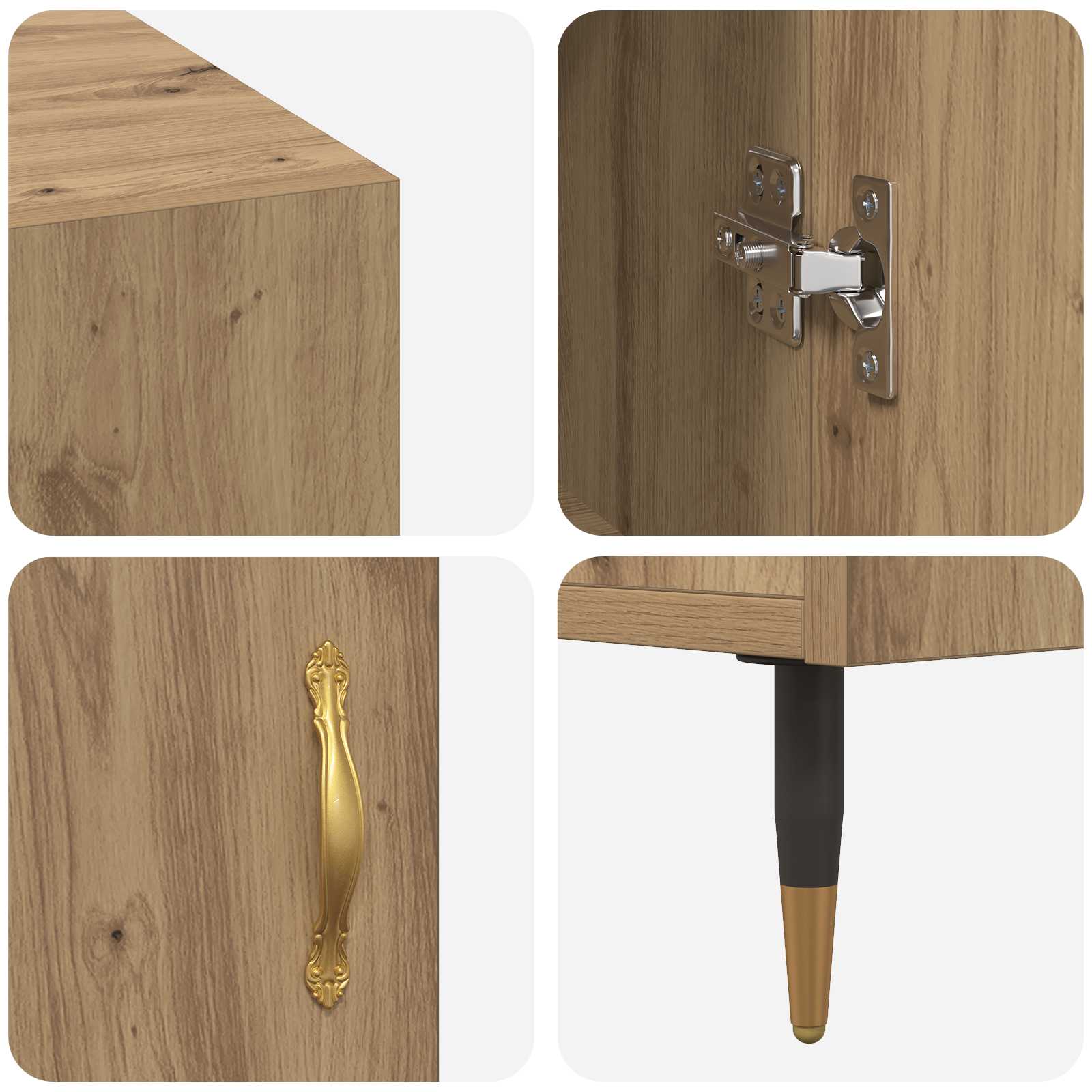 Schreibtisch Artisan-Eiche Holzwerkstoff 140 x 50 x 75 cm