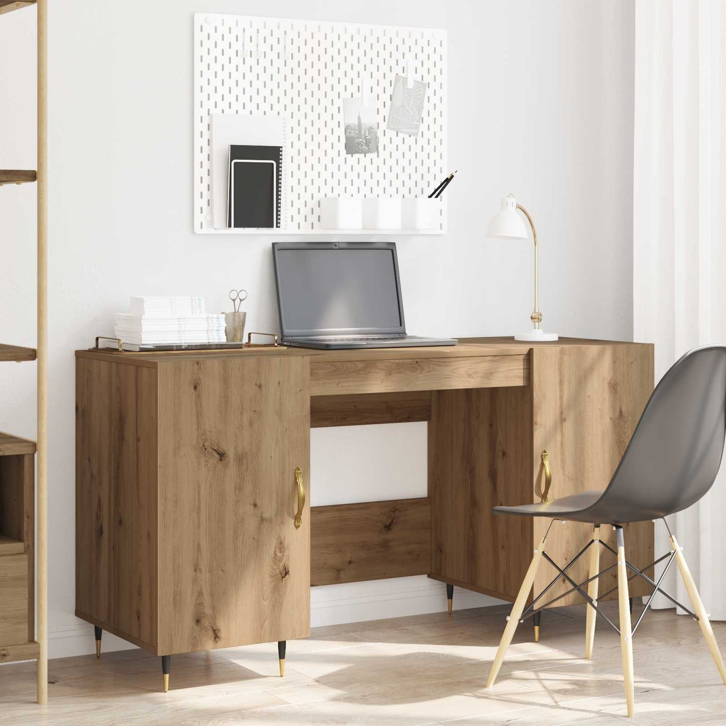 Schreibtisch Artisan-Eiche Holzwerkstoff 140 x 50 x 75 cm