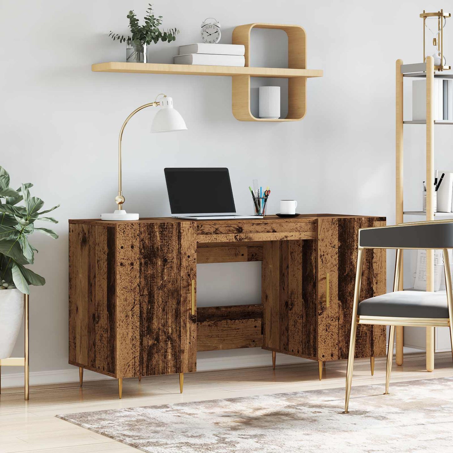 Schreibtisch Altholz Holzwerkstoff 140 x 50 x 75 cm