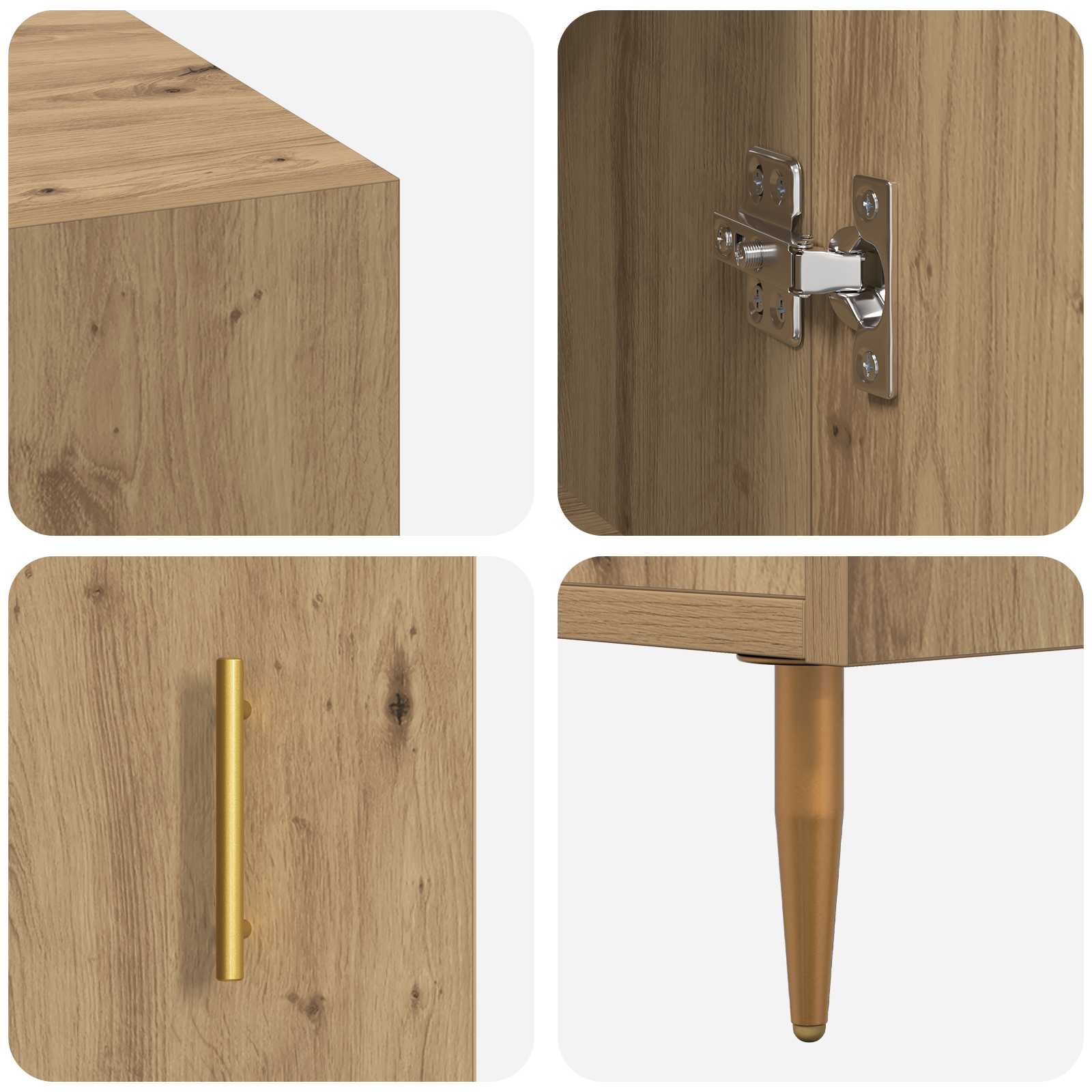 Schreibtisch Artisan-Eiche Holzwerkstoff 140 x 50 x 75 cm