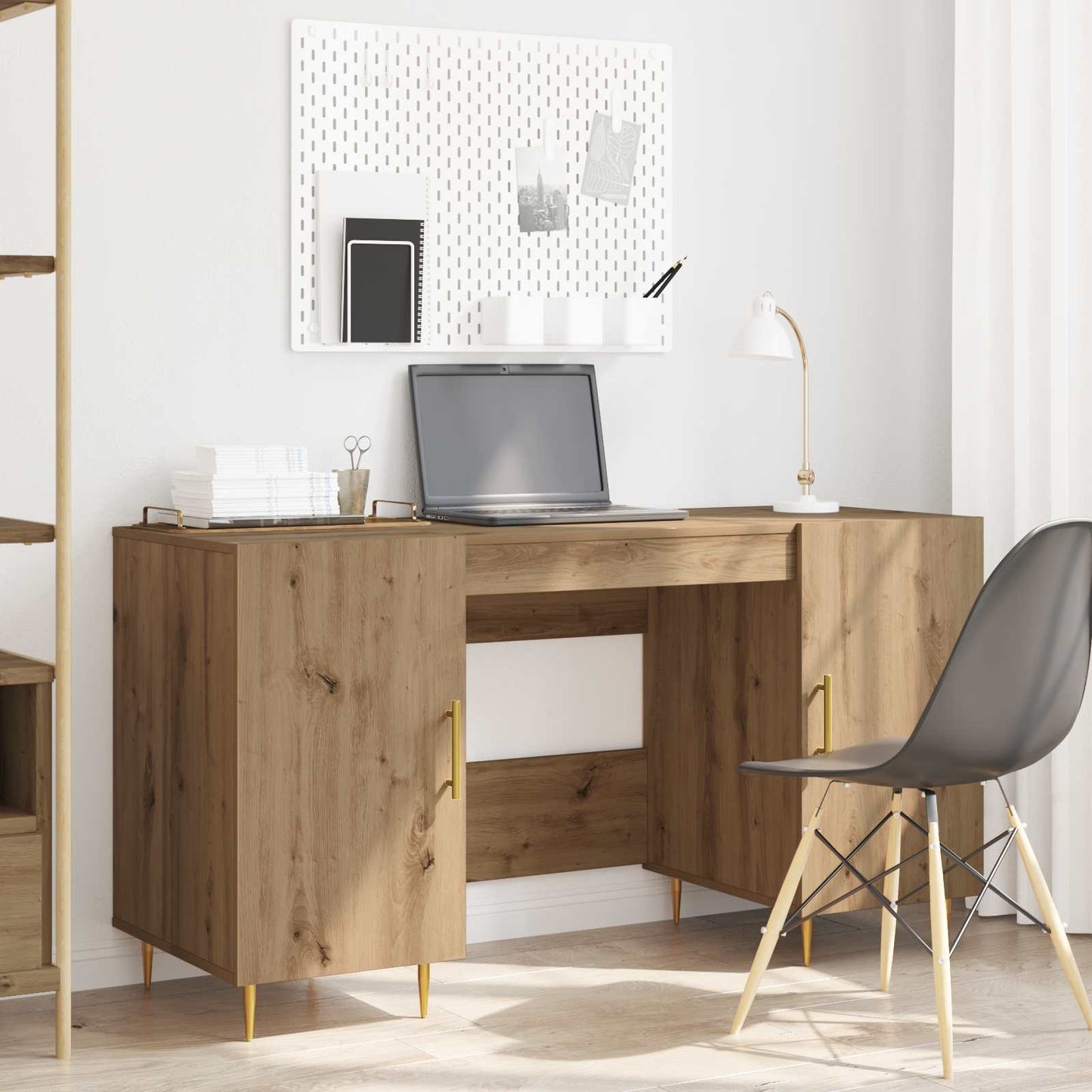 Schreibtisch Artisan-Eiche Holzwerkstoff 140 x 50 x 75 cm