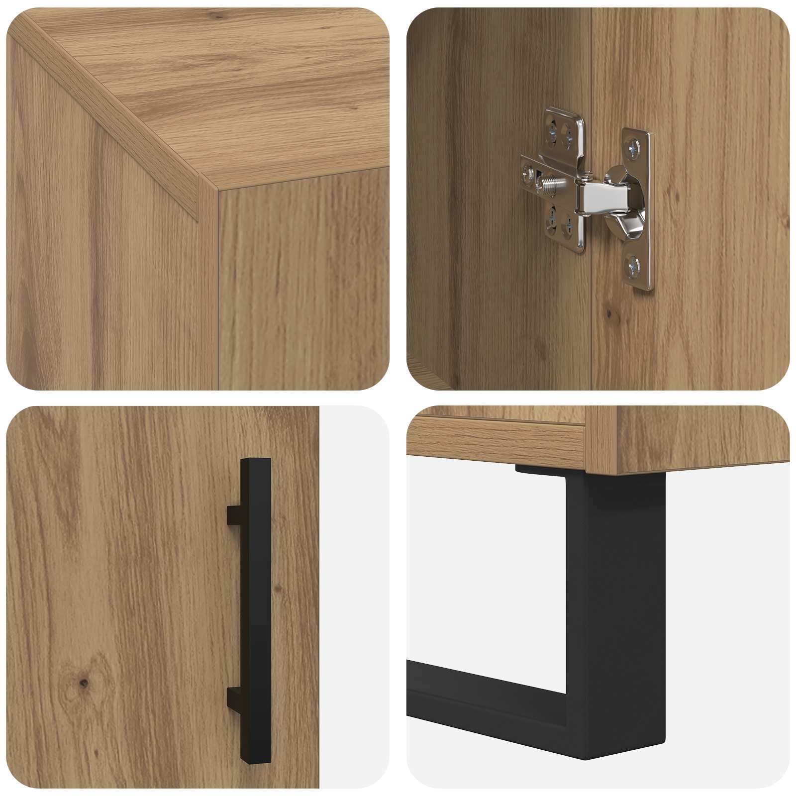 Schreibtisch Artisan-Eiche Holzwerkstoff 140 x 50 x 75 cm