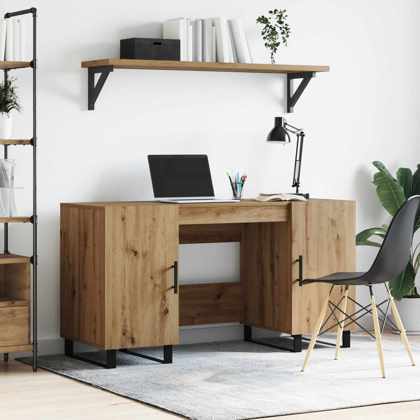 Schreibtisch Artisan-Eiche Holzwerkstoff 140 x 50 x 75 cm