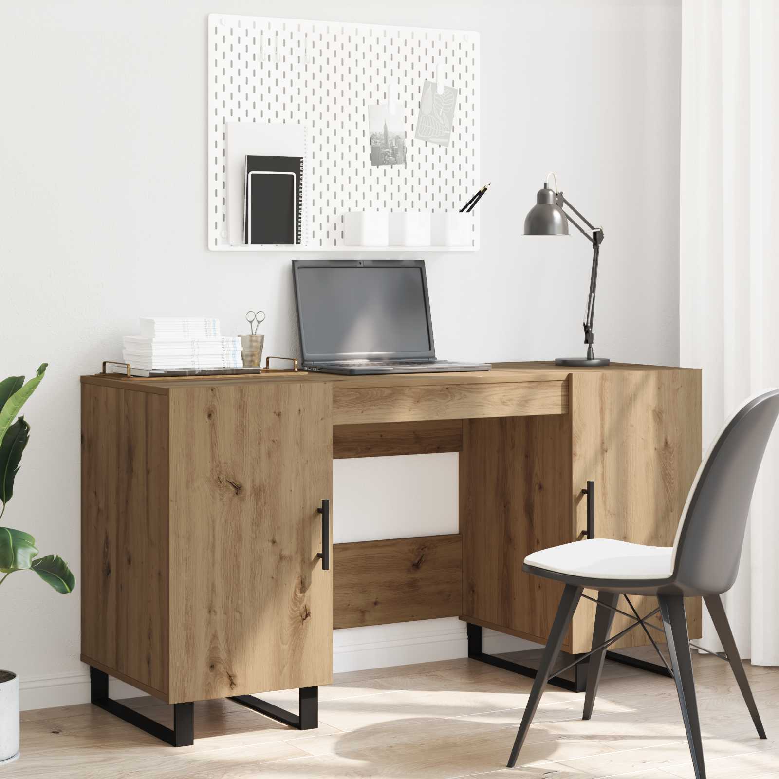Schreibtisch Artisan-Eiche Holzwerkstoff 140 x 50 x 75 cm