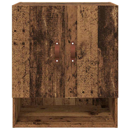 Wandschrank 60 x 31 x 70 cm Holzwerkstoff Altholz