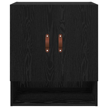 Wandschrank 60 x 31 x 70 cm Holzwerkstoff Schwarz Eichen-Optik