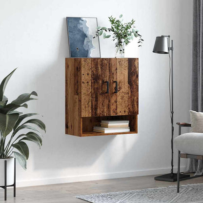 Wandschrank 60 x 31 x 70 cm Holzwerkstoff Altholz