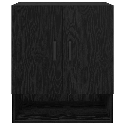 Wandschrank 60 x 31 x 70 cm Holzwerkstoff Schwarz Eichen-Optik