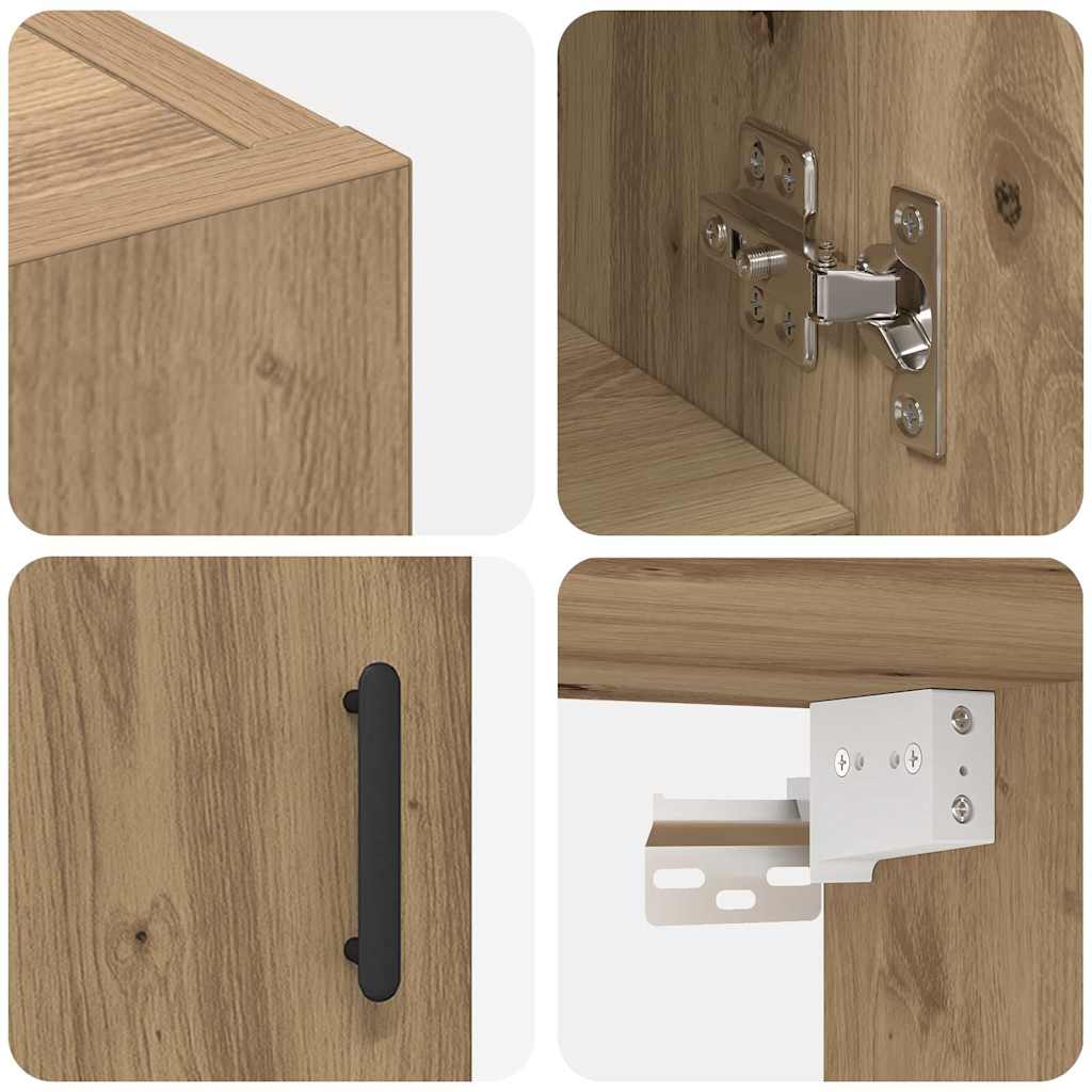 Wandschrank Artisan-Eiche 60 x 31 x 70 cm Holzwerkstoff