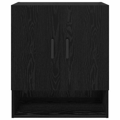 Wandschrank 60 x 31 x 70 cm Holzwerkstoff Schwarz Eichen-Optik