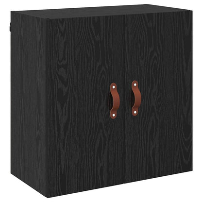 Wandschrank 60 x 31 x 60 cm Holzwerkstoff Schwarz Eichen-Optik