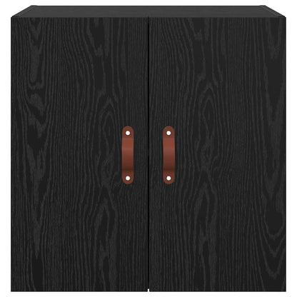Wandschrank 60 x 31 x 60 cm Holzwerkstoff Schwarz Eichen-Optik