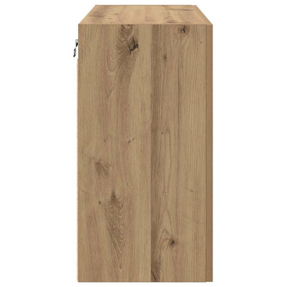 Wandschrank 60 x 31 x 60 cm Holzwerkstoff Artisan-Eiche
