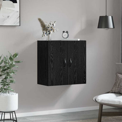 Wandschrank 60 x 31 x 60 cm Holzwerkstoff Schwarz Eichen-Optik