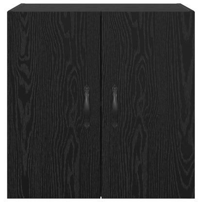 Wandschrank 60 x 31 x 60 cm Holzwerkstoff Schwarz Eichen-Optik