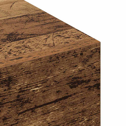 Wandschrank 80 x 36.5 x 35 cm Holzwerkstoff Altholz