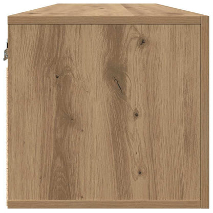 Wandschrank 80 x 36.5 x 35 cm Holzwerkstoff Artisan-Eiche