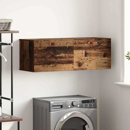 Wandschrank 100 x 36,5 x 35 cm Holzwerkstoff Altholz